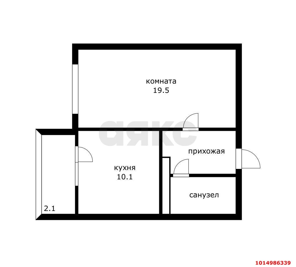 Фото №10: 1-комнатная квартира 41 м² - Краснодар, Молодёжный, ул. Дубравная, 19