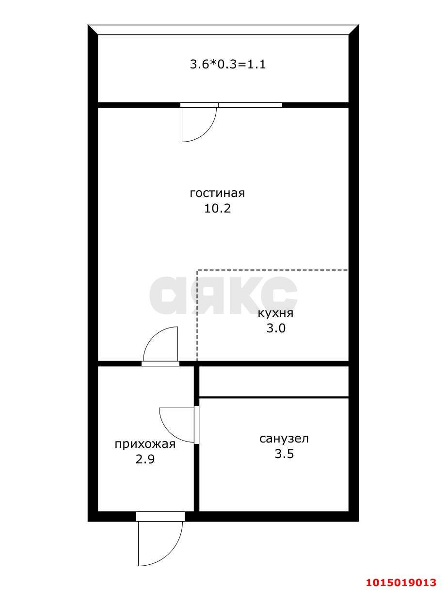 Фото №8: Студия 23 м² - Краснодар, жилой комплекс Свобода, ул. Домбайская, 55