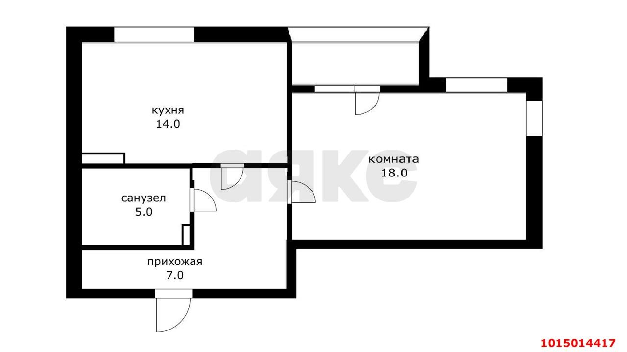 Фото №5: 1-комнатная квартира 48 м² - Краснодар, Солнечный, ул. Казбекская, 18