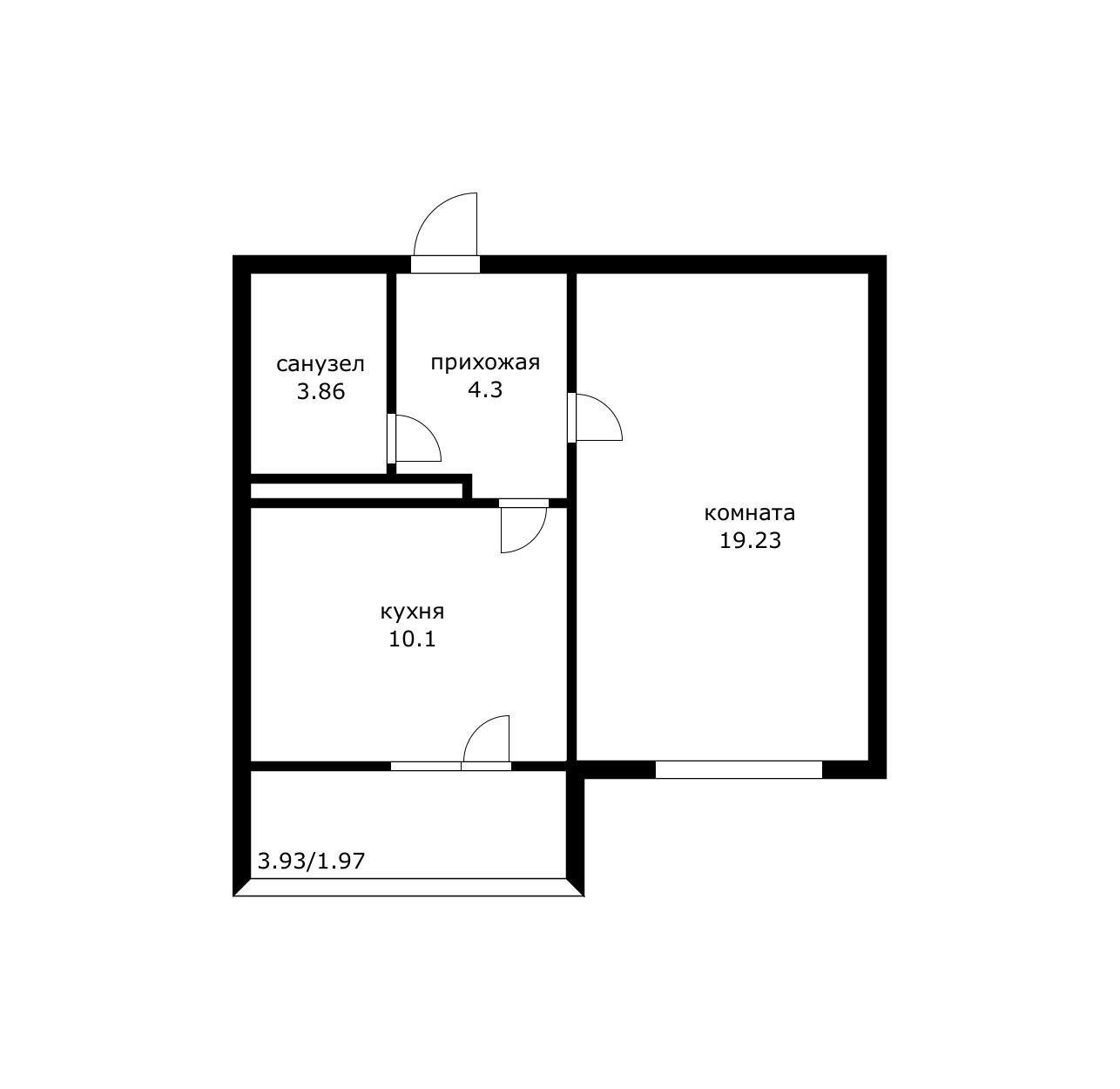 Фото №9: 1-комнатная квартира 43 м² - Краснодар, Восточно-Кругликовский, мкр. Прикубанский внутригородской округ, ул. имени 40-летия Победы, 97/2