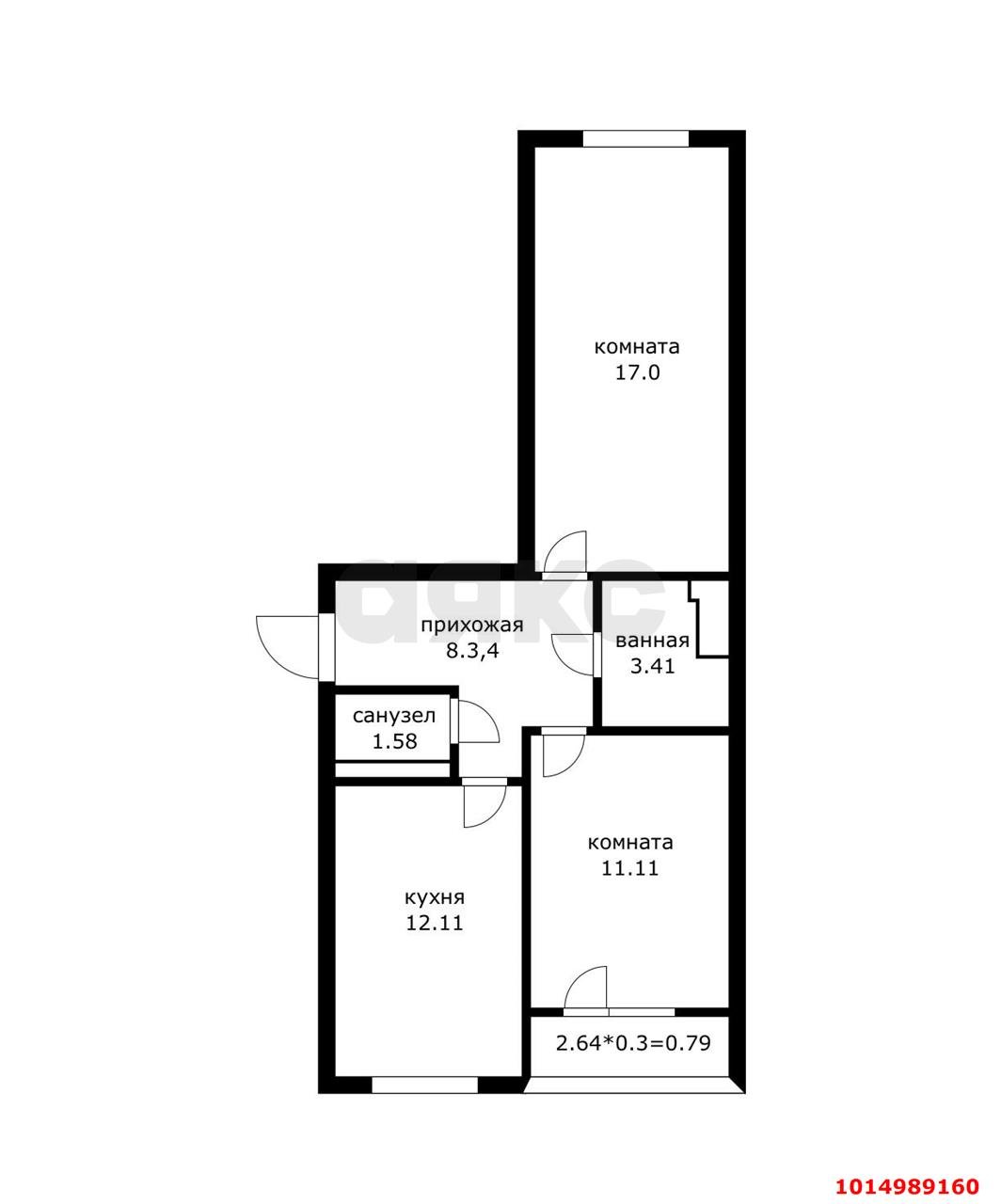 Фото №2: 2-комнатная квартира 56 м² - Пригородный, жилой комплекс Мини-полис Куб-А, ул. Сербская, 6/6