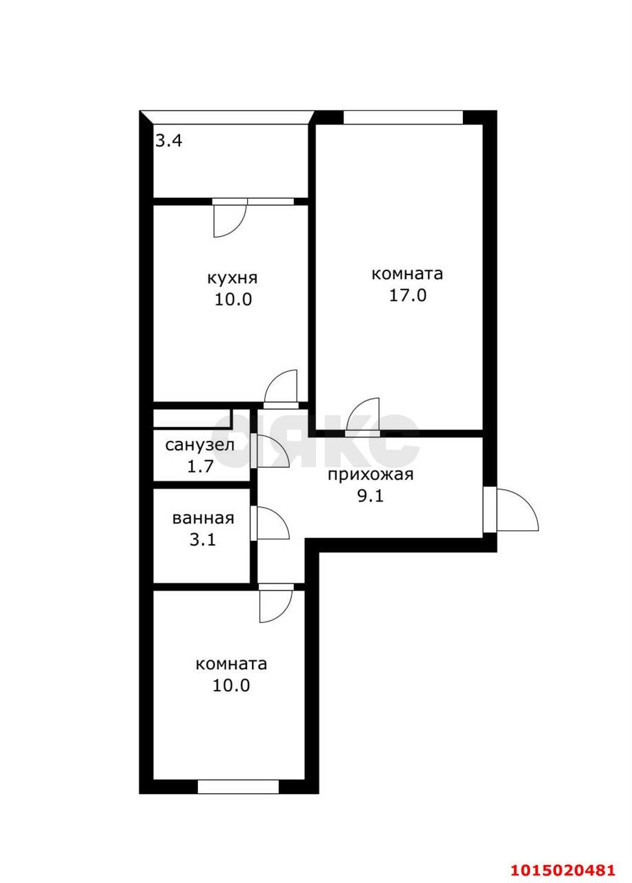 Фото №4: 2-комнатная квартира 55 м² - Краснодар, жилой комплекс Спортивная Деревня, ул. имени Генерала Корнилова, 16