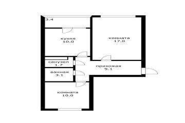 Фото №4: 2-комнатная квартира 55 м² - Краснодар, мкр. жилой комплекс Спортивная Деревня, ул. имени Генерала Корнилова, 16