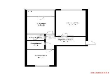 Фото №4: 2-комнатная квартира 55 м² - Краснодар, мкр. жилой комплекс Спортивная Деревня, ул. имени Генерала Корнилова, 16