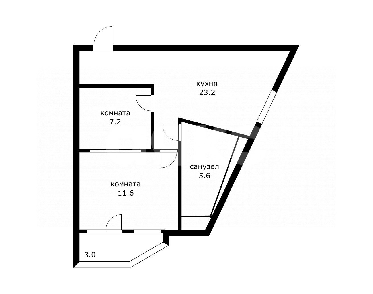 Фото №23: 2-комнатная квартира 50 м² - Сочи, Верхнеимеретинская Бухта, ул. Бакинская, 9/1
