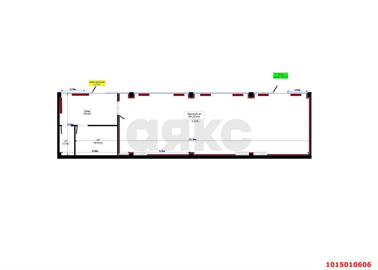 Фото №5: Коммерция 131 м² - Краснодар, Прикубанский внутригородской округ, мкр. жилой комплекс Дыхание, ул. Лётчика Позднякова, 2сВ