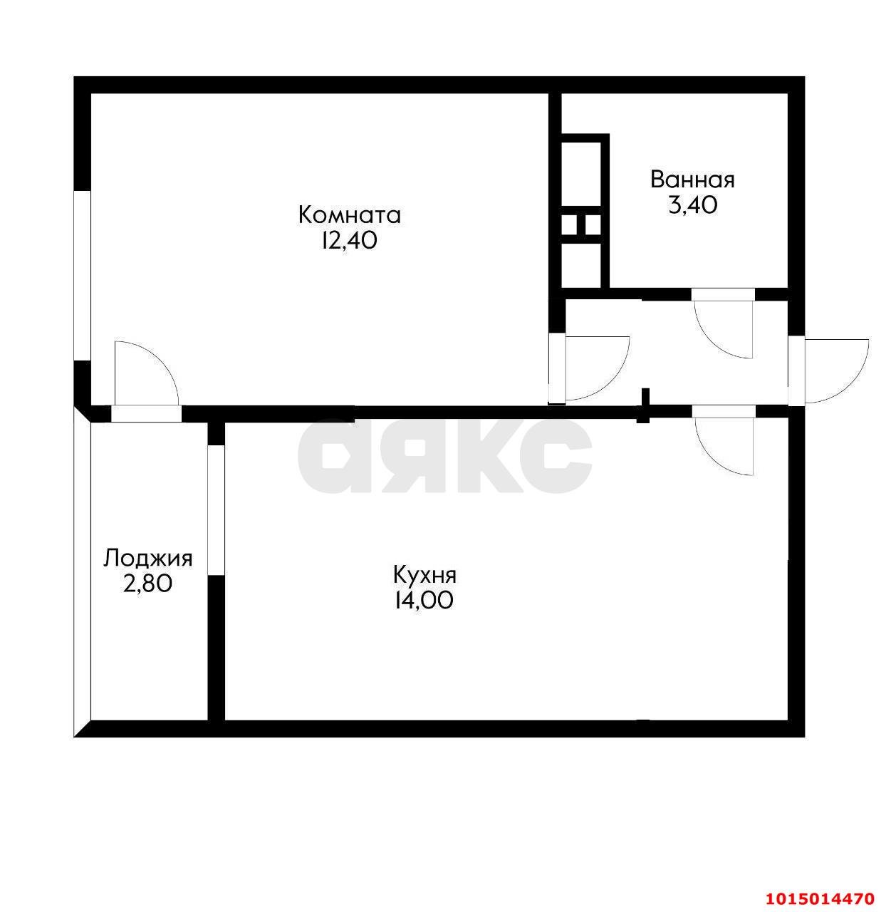 Фото №11: 1-комнатная квартира 37 м² - Краснодар, жилой комплекс Самолёт, ул. Западный Обход, 39/2