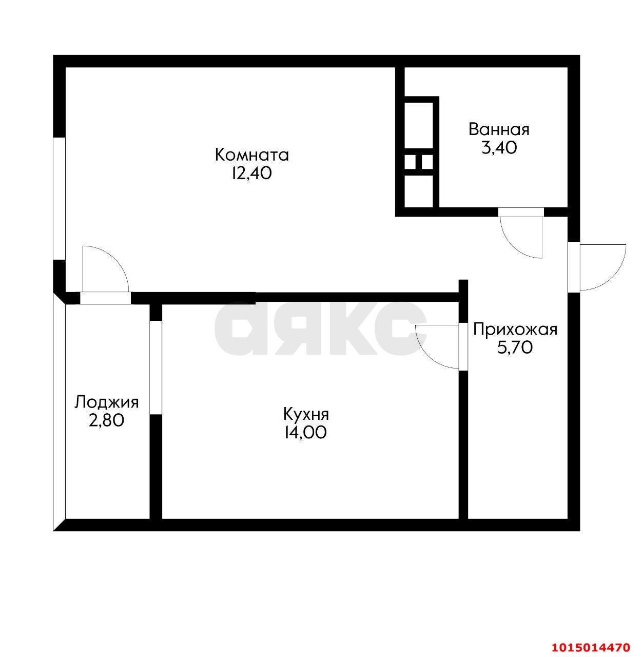 Фото №3: 1-комнатная квартира 37 м² - Краснодар, жилой комплекс Самолёт, ул. Западный Обход, 39/2