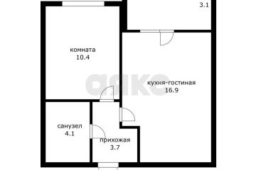 Фото №1: 1-комнатная квартира 38 м² - Краснодар, мкр. ЖК Урал, ул. Уральская, 87/7