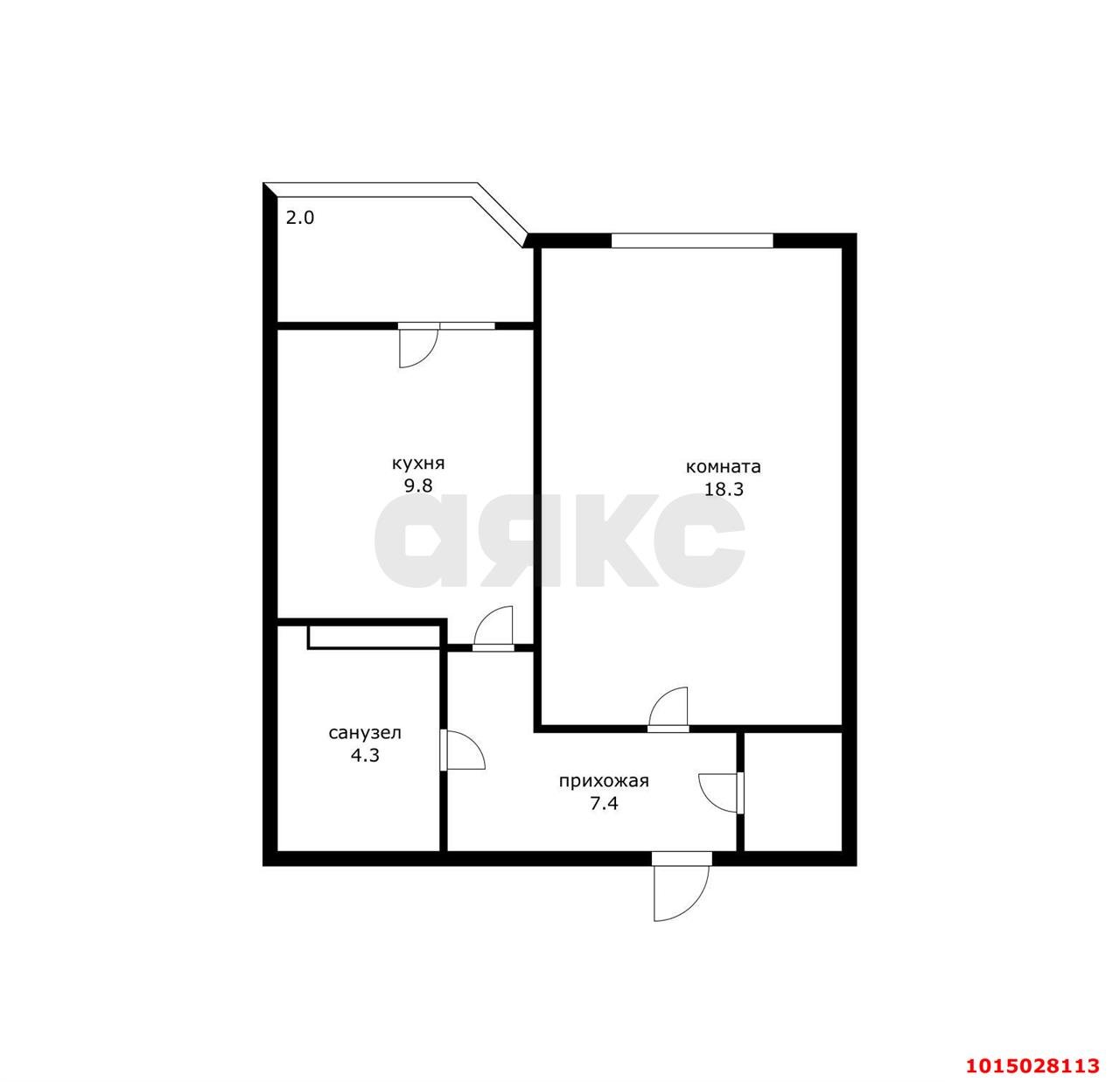 Фото №3: 1-комнатная квартира 39 м² - Краснодар, жилой комплекс Сказка Град, ул. имени В.Н. Мачуги, 166А
