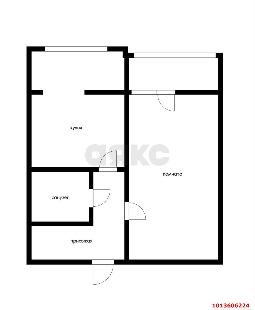 Фото №6: 1-комнатная квартира 38 м² - Краснодар, Музыкальный, ул. имени Сергея Есенина, 82/3