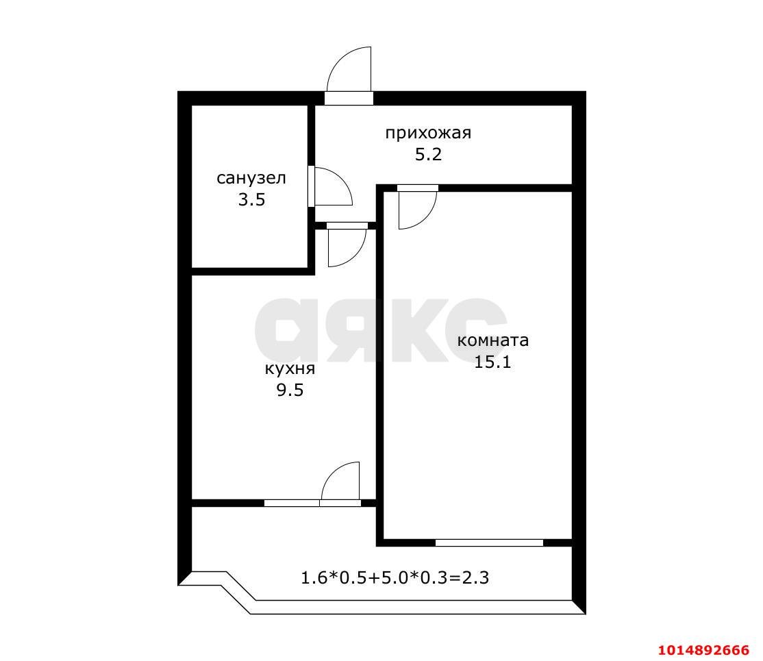 Фото №10: 1-комнатная квартира 37 м² - Краснодар, Прикубанский внутригородской округ, ЖК Лучший, Завод Радиоизмерительных Приборов, имени Петра Метальникова, мкр. жилой комплекс Лучший, ул. Ростовское шоссе, 30/7