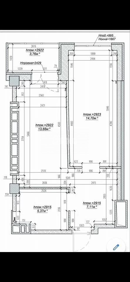 Фото №8: 1-комнатная квартира 45 м² - Ростов-на-Дону, Новое Поселение, ул. Мечникова, 39Б