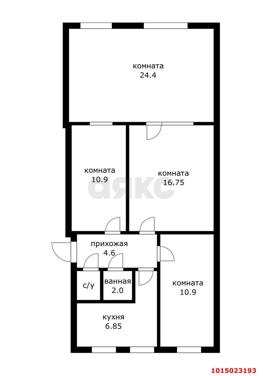 Фото №15: 4-комнатная квартира 80 м² - Краснодар, Центральный, пр-д 1-й  Ломоносова, 1