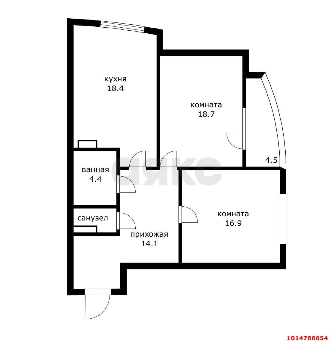 Фото №20: 2-комнатная квартира 75 м² - Краснодар, Комсомольский, ул. Сормовская, 204А