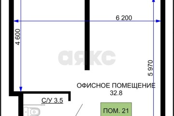 Фото №2: Торговое помещение 37 м² - Краснодар, мкр. жилой комплекс Дыхание, ул. Лётчика Позднякова, 2к18