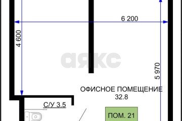 Фото №1: Торговое помещение 37 м² - Краснодар, мкр. жилой комплекс Дыхание, ул. Лётчика Позднякова, 2к18