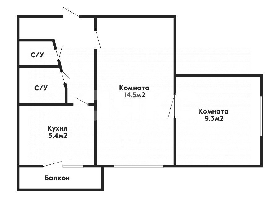 Фото №14: 2-комнатная квартира 37 м² - Геленджик, ул. Мичурина, 31