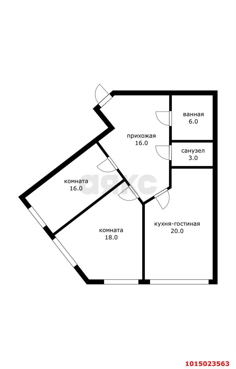 Фото №15: 3-комнатная квартира 91 м² - Краснодар, ЖК Статус, ул. Стасова, 10