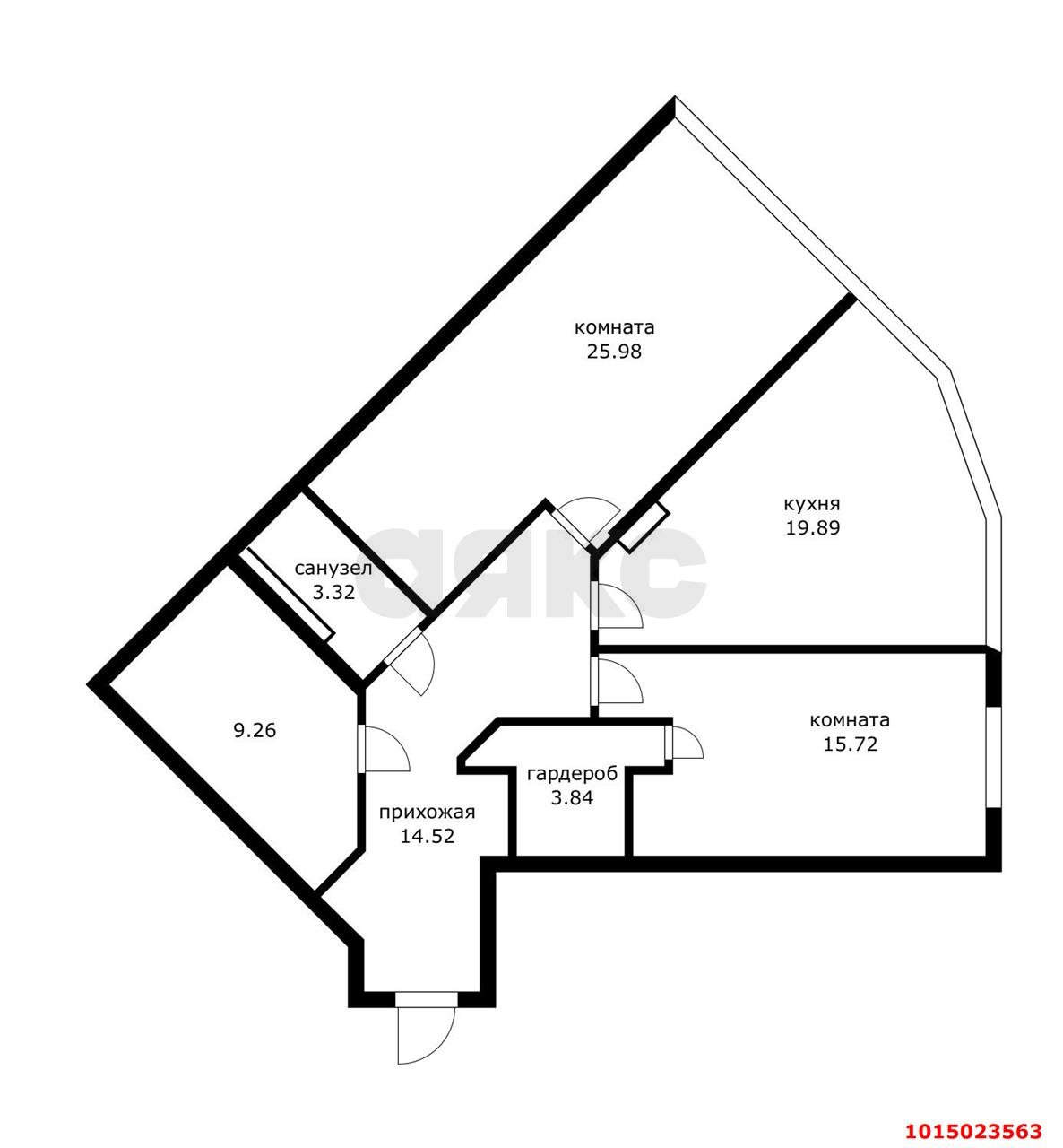 Фото №15: 3-комнатная квартира 91 м² - Краснодар, ЖК Статус, ул. Стасова, 10