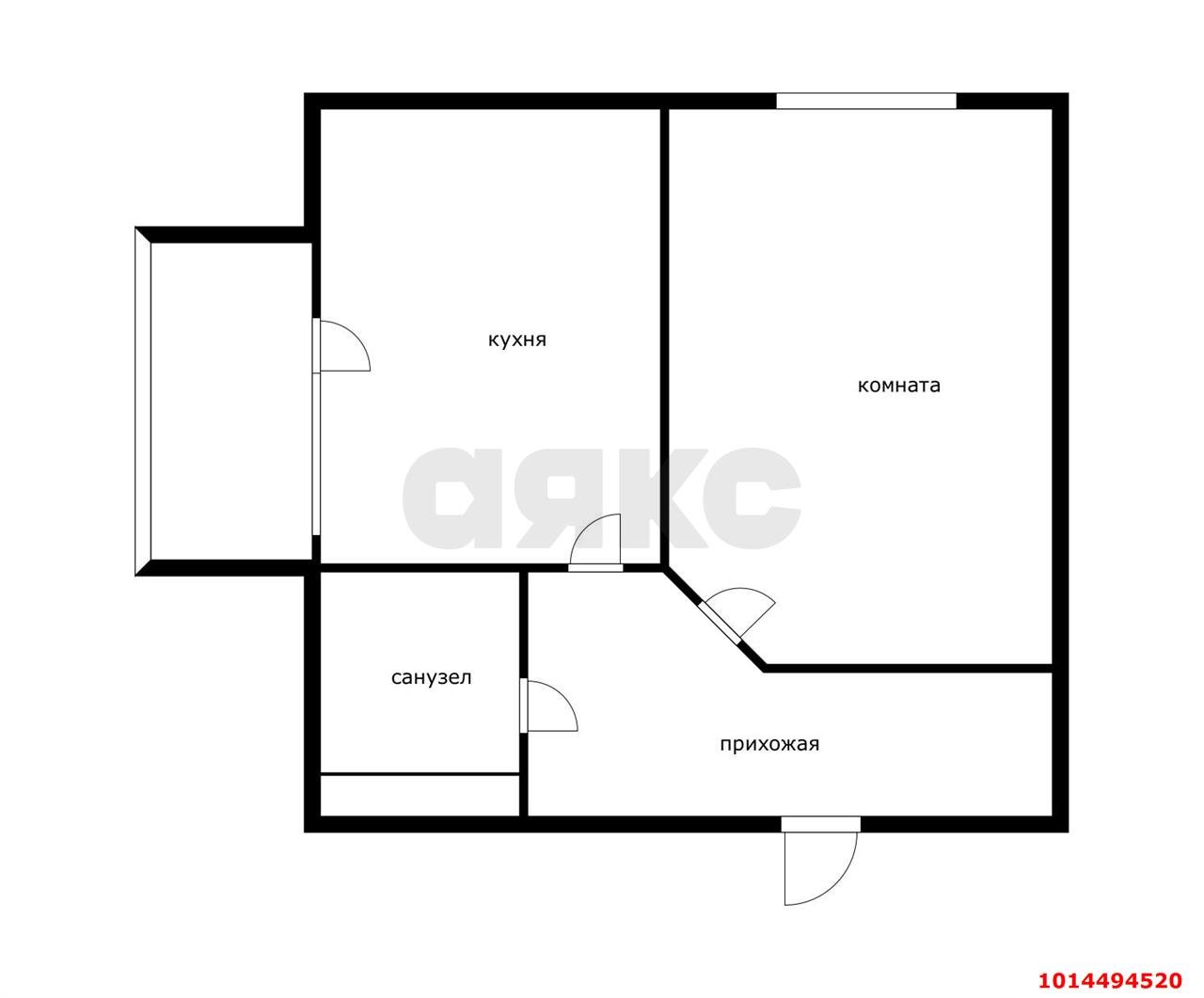 Фото №13: 1-комнатная квартира 33 м² - Краснодар, Завод Радиоизмерительных Приборов, ул. 1 Мая, 390