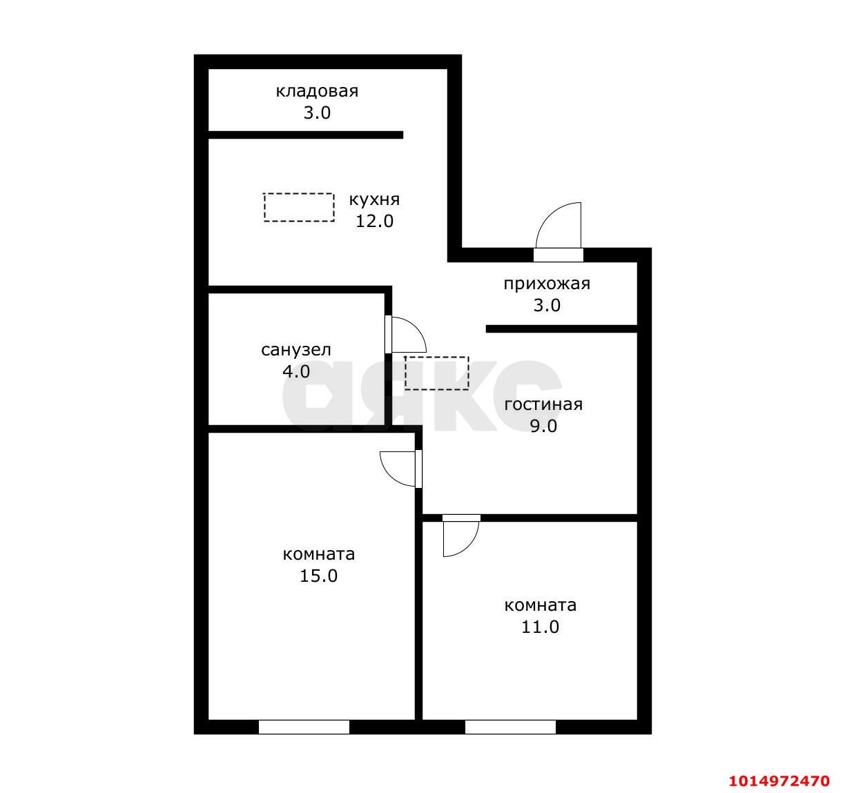 Фото №8: 2-комнатная квартира 57 м² - Краснодар, Прикубанский внутригородской округ, мкр. Горхутор, ул. Агрономическая, 2/5лит1
