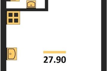 Фото №1: Студия 27 м² - Краснодар, мкр. жилой комплекс Самолёт-6, ул. Ивана Беличенко, 90к2