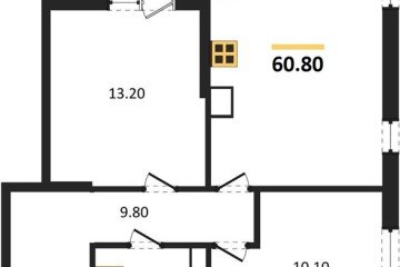 Фото №1: 2-комнатная квартира 60 м² - Краснодар, мкр. Прикубанский внутригородской округ, 
