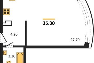 Фото №1: Студия 35 м² - Краснодар, мкр. жилой комплекс Самолёт-6, 