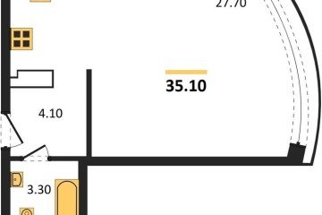 Фото №1: Студия 35 м² - Краснодар, мкр. жилой комплекс Самолёт-6, 