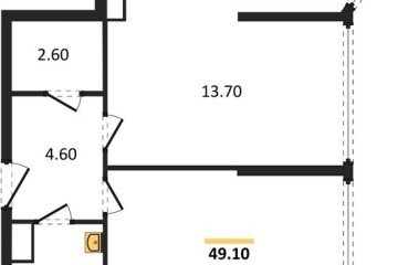 Фото №1: 2-комнатная квартира 49 м² - Краснодар, мкр. жилой комплекс Самолёт-6, 