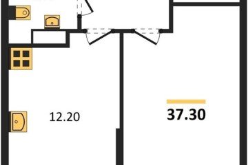 Фото №1: 1-комнатная квартира 37 м² - Краснодар, мкр. жилой комплекс Самолёт-6, 