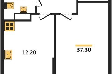 Фото №1: 1-комнатная квартира 37 м² - Краснодар, мкр. жилой комплекс Самолёт-6, 