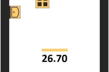 Фото №1: Студия 26 м² - Краснодар, мкр. жилой комплекс Самолёт-6, 