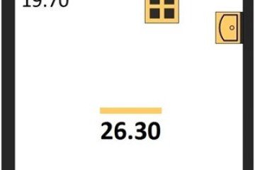 Фото №1: Студия 26 м² - Краснодар, мкр. жилой комплекс Самолёт-6, 