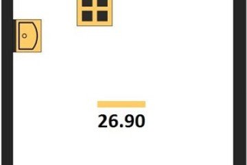 Фото №1: Студия 26 м² - Краснодар, мкр. жилой комплекс Самолёт-6, 