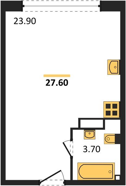 Фото №1: Студия 27 м² - Краснодар, Прикубанский внутригородской округ, мкр. жилой комплекс Самолёт-6