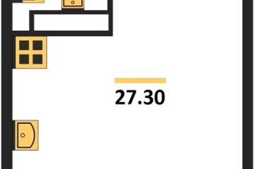 Фото №1: Студия 27 м² - Краснодар, мкр. жилой комплекс Самолёт-6, 