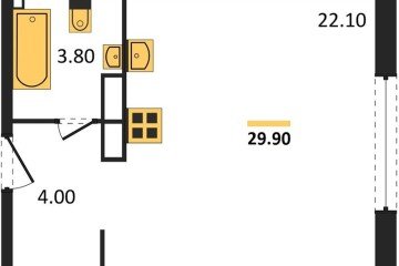 Фото №1: Студия 29 м² - Краснодар, мкр. жилой комплекс Самолёт-6, 