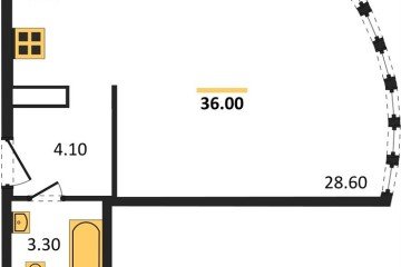 Фото №1: Студия 36 м² - Краснодар, мкр. жилой комплекс Самолёт-6, 