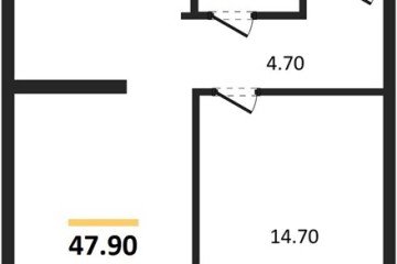 Фото №1: 1-комнатная квартира 47 м² - Краснодар, мкр. Прикубанский внутригородской округ, ул. Марины Цветаевой, 35