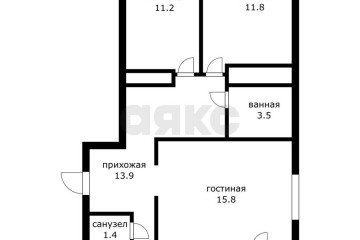 Фото №2: 3-комнатная квартира 75 м² - Краснодар, мкр. Фестивальный, ул. имени Тургенева, 199/2