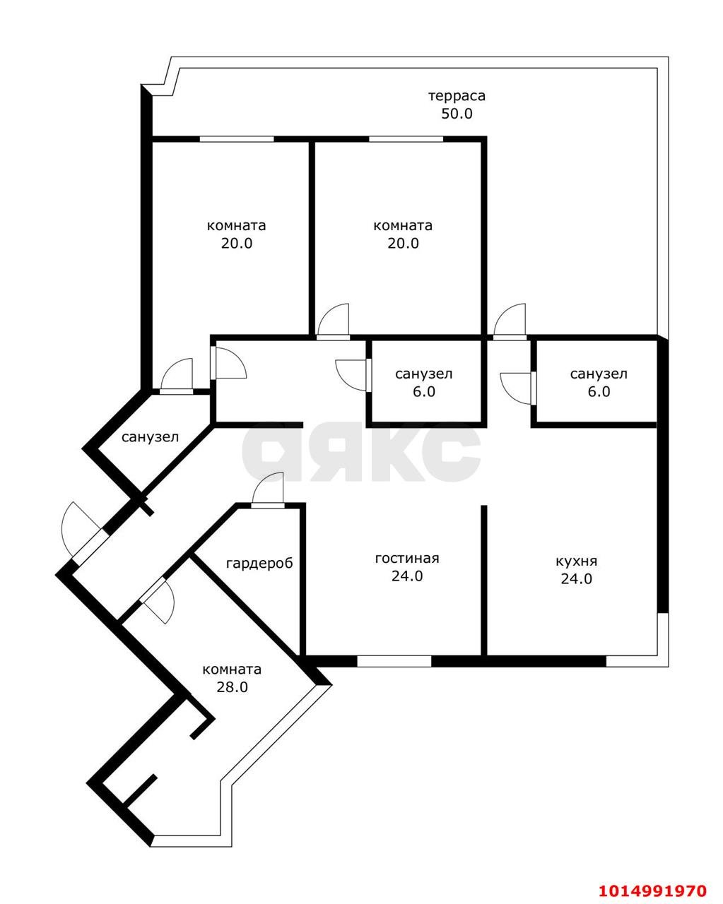 Фото №8: Пентхаус 185 м² - Сочи, Центральный, мкр. жилой комплекс Воровского, ул. Воровского, 41