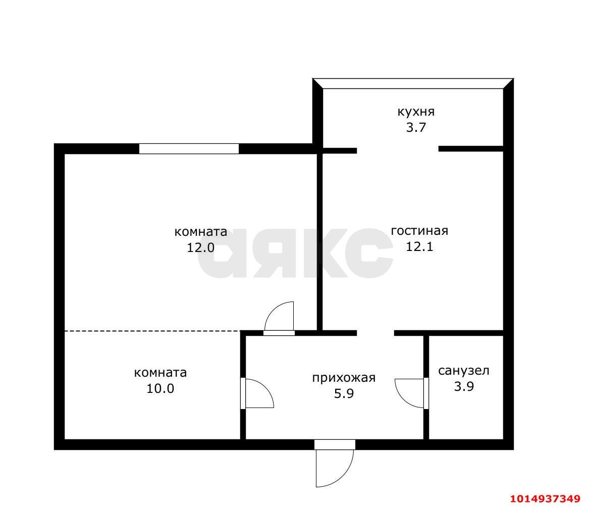 Фото №5: 2-комнатная квартира 47 м² - Краснодар, Восточно-Кругликовский, ул. им. Героя Яцкова И.В., 12