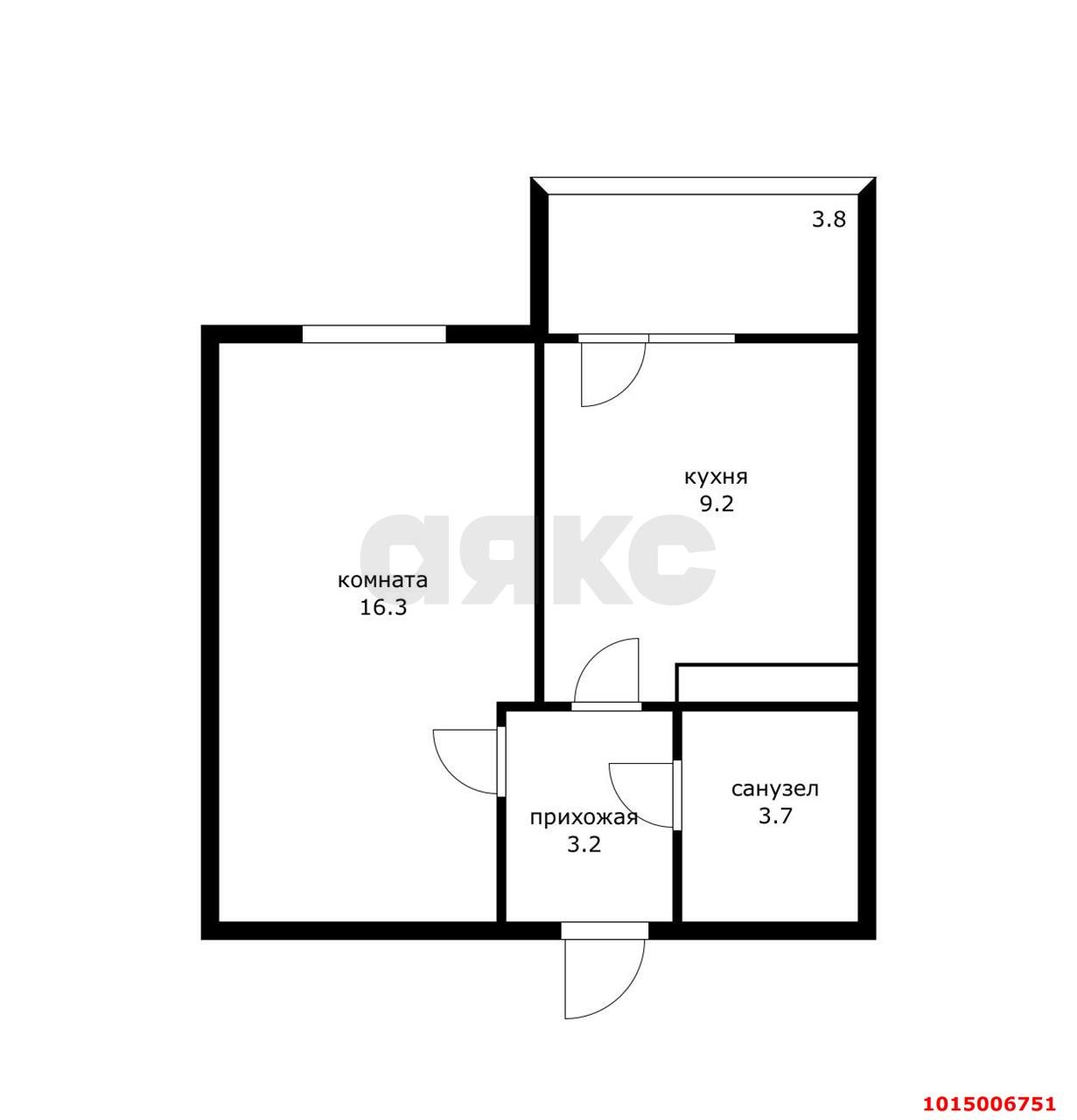 Фото №19: 1-комнатная квартира 34 м² - Краснодар, Славянский, ул. Заполярная, 35к7