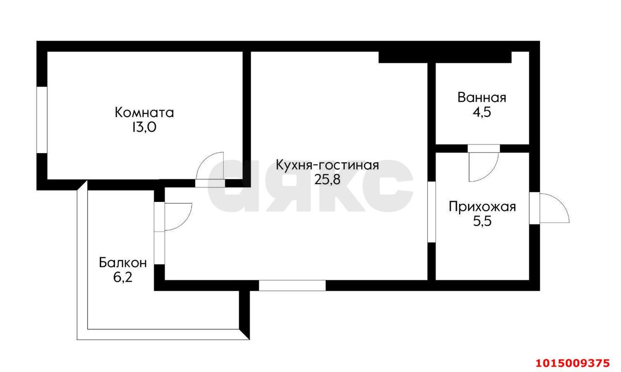 Фото №9: 2-комнатная квартира <span class="whitespace-nowrap">55 м²</span>, <span class="whitespace-nowrap">8/8 эт.</span> - Краснодар, Карасунский внутригородской округ, ЖК Спортивный Парк, ж/р Новознаменский, ул. Войсковая, 4к2