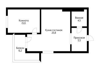 Фото №5: 2-комнатная квартира 49 м² - Краснодар, ж/р Новознаменский, ул. Войсковая, 4к1