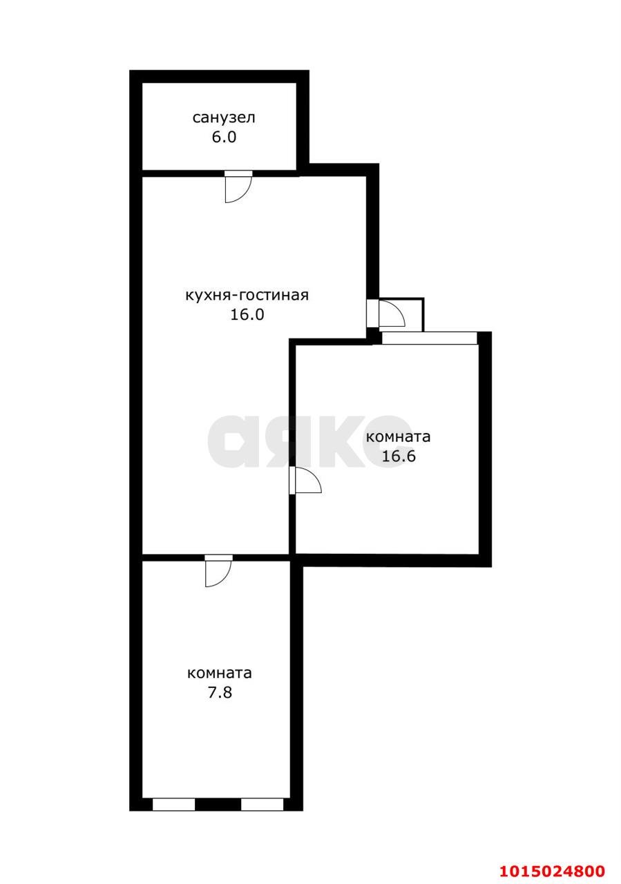 Фото №14: 2-комнатная квартира 61 м² - Краснодар, Дубинка, пр-д 1-й  Стасова, 86