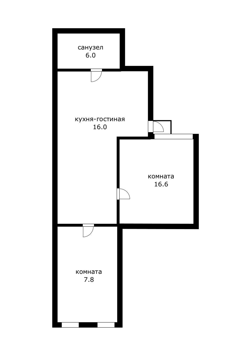 Фото №14: 2-комнатная квартира 61 м² - Краснодар, Центральный внутригородской округ, Черёмушки, мкр. Дубинка, пр-д 1-й  Стасова, 86