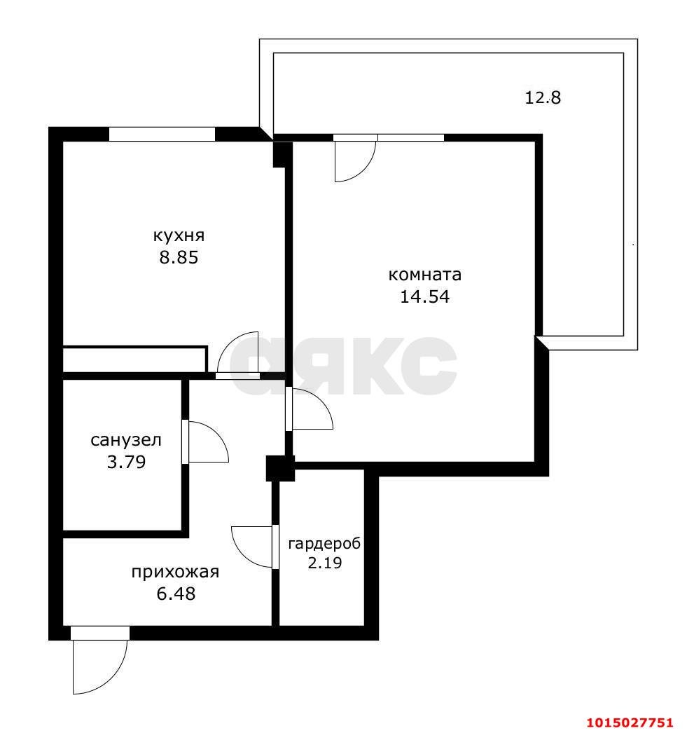 Фото №3: 1-комнатная квартира 49 м² - Краснодар, Хлопчато-бумажный Комбинат, ул. Уральская, 13